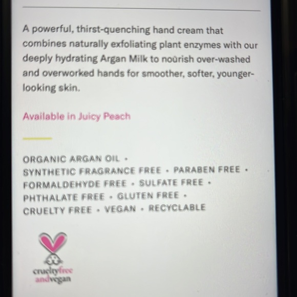 Josie Maran Argan milk smoothing Hand Treatment - Picture 6 of 11